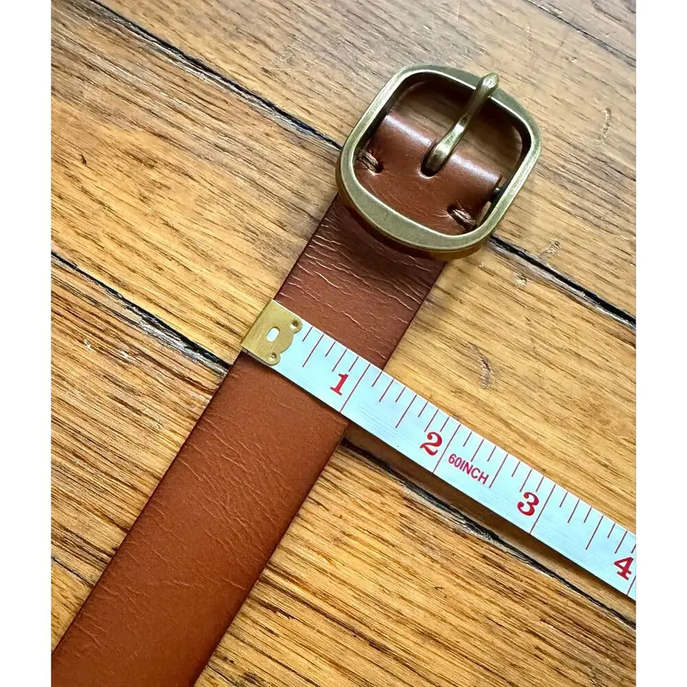 BANANA REPUBLIC Dark Tan Leather Belt Womens sz M